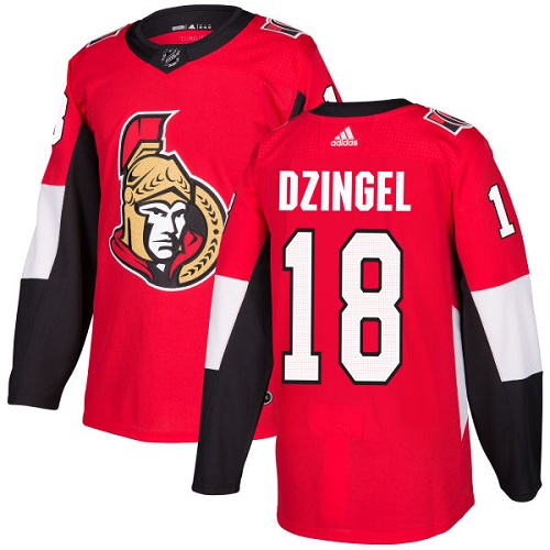 Adidas Men Ottawa Senators 18 Ryan Dzingel Red Home Authentic Stitched NHL Jersey
